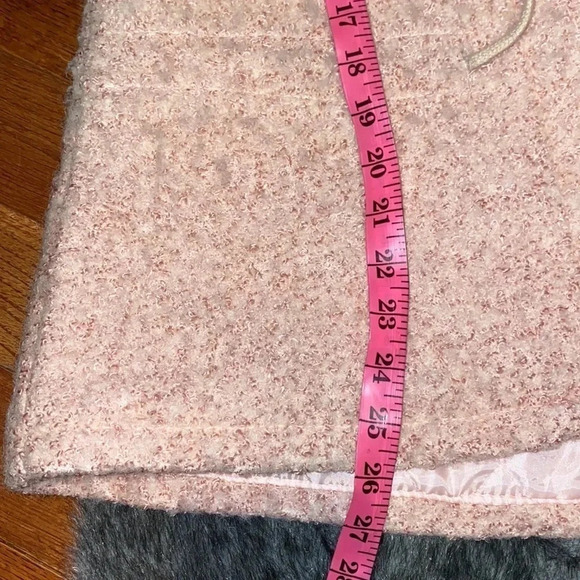 Liu Yuan Fashion Y2K  Pink Tweed Coat hoodie Sz M - Picture 9 of 12